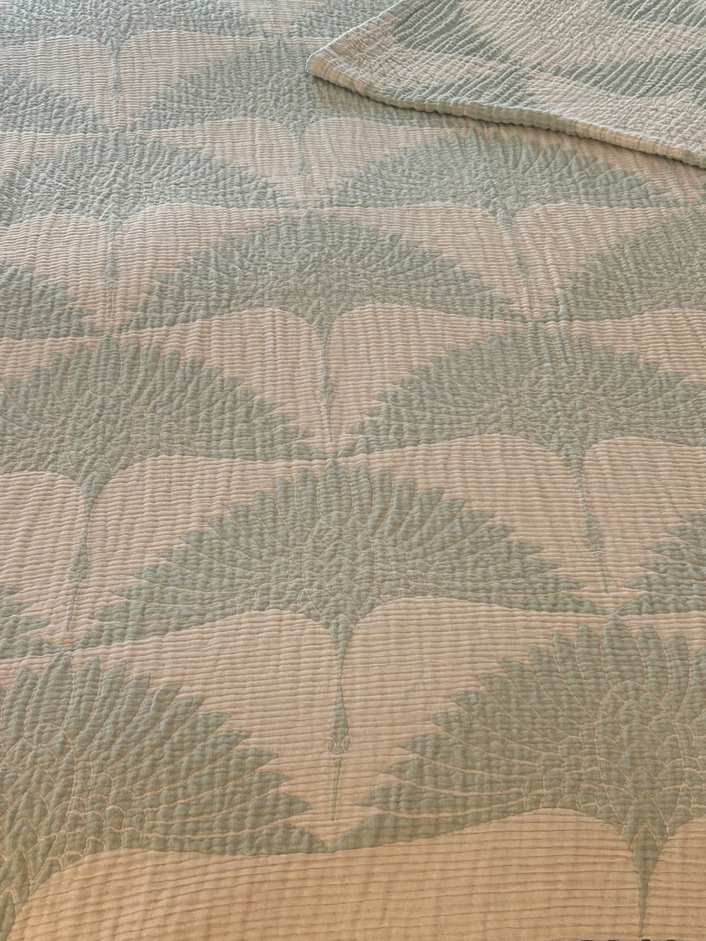 Luxury Jacquard Woven Blanket Swedish Blue Green Luxury Cotton 55 x 77 NEW! - Picture 6 of 16